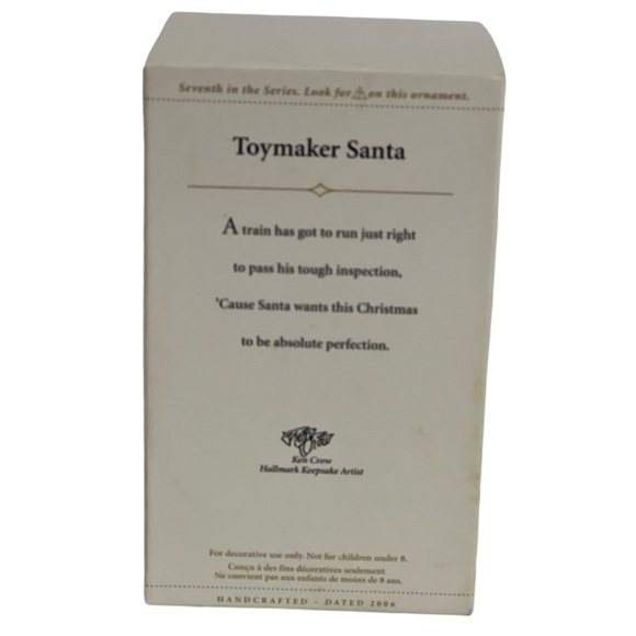2006 Hallmark Ornament - Toymaker Santa - #7 in the Series - Picture 3 of 10